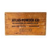 Vintage Atlas Powder Co. Dynamite Shipping Box