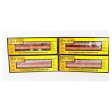 Lot of 4 Rail King Train Engine & Cars NIB