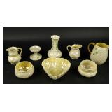 Lot of 8 Petite Porcelain Pieces by Belleek