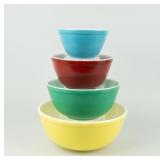 Vintage MCM PYREX Primary Colors Bowl Set