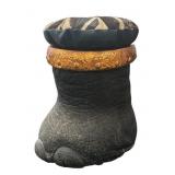 Taxidermy Elephant Foot Ottoman