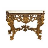 Furniture Louis XV Gilt Console Table