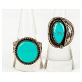 Jewelry Sterling Silver Turqoise Rings