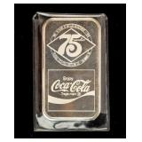 Coin 1 Troy Ounce .999 Fine Silver Coca-Cola