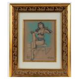 Artwork Pin-Up of Bettie Page by NeilSigned
