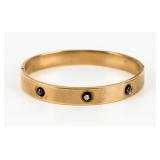 Jewelry 10kt Yellow Gold Hinged Bangle Bracelet