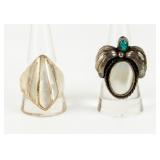 Jewelry Sterling Silver Mother of Pearl Rings
