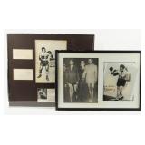 Lot Of 2 Framed Boxing Greats Photos / Signatures