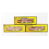 Lot of 3 Rail King Train Engine & Cars NIB