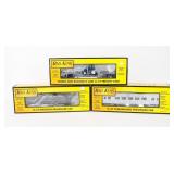 Lot of 3 Rail King Train Engine & Cars NIB