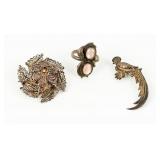 Jewelry Sterling Silver Ring & Brooches