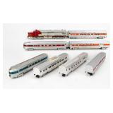 Lot of 8 American Flyer Engine & Cars