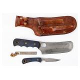Knives of Alaska Hunting Set with Leather Sheath