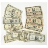 Coin Old United States Currency $1, $2 & $5