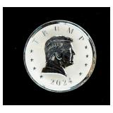 Coin 1 Troy Ounce .999 Fine Silver Trump