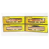 Lot of 4 Rail King Train Engine & Cars NIB