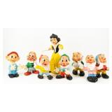 Snow White & Seven Dwarfs Ledraplastic Figures