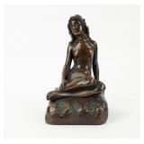 Antique Art Deco Bronze Nude Lady by KBW in NYC