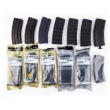 Lot Of 13 AR Platform Mags Magpul, D&D, Troy, Ect.