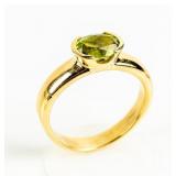 Jewelry 18kt Yellow Gold Peridot Ring