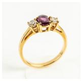 Jewelry 14kt Yellow Gold Ruby & Diamond Ring
