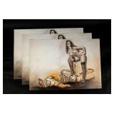 Artwork Lot of 3 "Bettie Page" by Sorayama--Signed