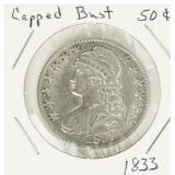 Coin 1833  Draped Bust Half Dollar Very Fine
