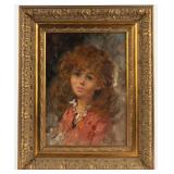 Artwork Painting of a Young GirlSigned