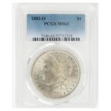 Coin 1883-O  Morgan Silver Dollar PCGS MS63