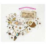 Coins Assorted World Coins, Tokens & Paper $
