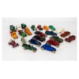 Lot Of 23 Vintage Cast Metal Trucks And Cars