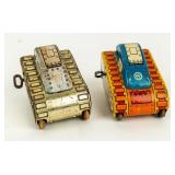 Lot Of 2 Marx Superman / Other Wind Up Tanks