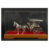 Sterling Silver 4.73 Troy Ounces Horse & Carriage