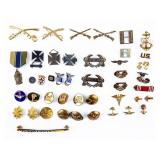 Mixed Lot Of U.S. Navy, Army, ROTC & German Metals