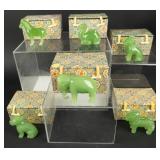 Vintage Jade Animals from China in the Boxes (6)
