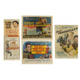 Vintage Lot of 4 MCM Movie PostersNumbered