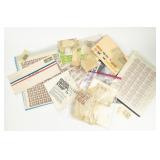 Stamps Large Collection with Full Sheets + More