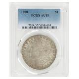 Coin 1900  Morgan Silver Dollar PCGS AU55