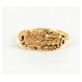 Jewelry 10kt Yellow Gold Black Hills Gold Ring
