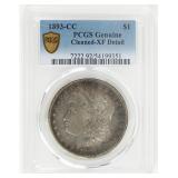 Coin 1893-CC  Morgan Silver Dollar PCGS Cleaned XF