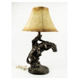 Art Bronco Buster Style Larger Table Lamp