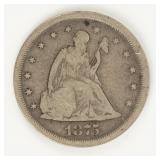 Coin 1875-S Twenty Cent Piece in Very Good