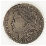 Coin 1889-CC  Morgan Silver Dollar Very Good*