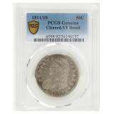 Coin 1811 /10 Draped Bust Half Dollar PCGS VF Det.
