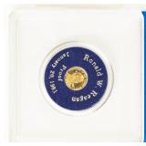 Coin 1981 Ronald W. Reagan Gold Proof