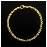 Jewelry 14kt Yellow Gold Chain Bracelet