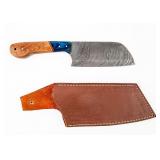 Knife Fixed Blade Chopping Knife Damascus