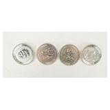 Coin (4) 1.5 Troy Ounce Canada $8 Coins