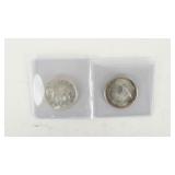 Coin (2) Canadian Silver Dollars 1965 & 1967