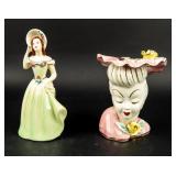 Vintage MCM Lot of 2 Lady Figurines